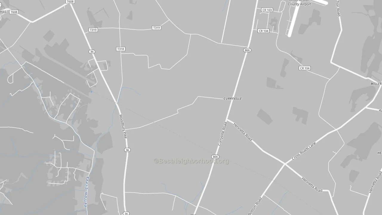 Transit Grade map of 16631, PA