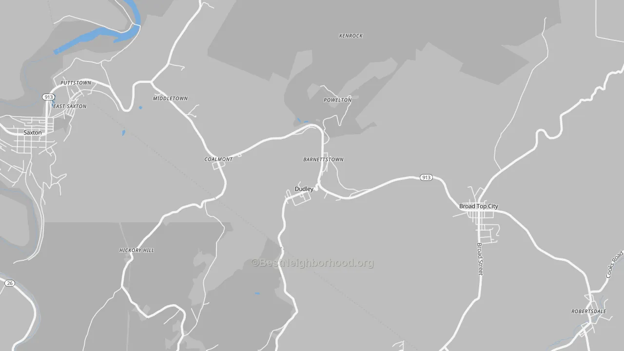 Transit Grade map of 16634, PA