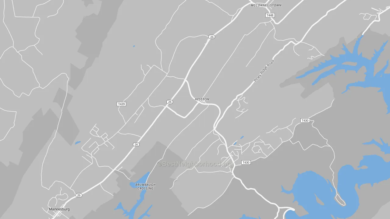 Transit Grade map of 16647, PA