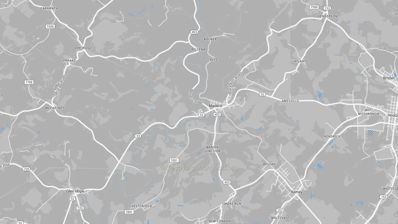 Transit Grade map of 16661, PA