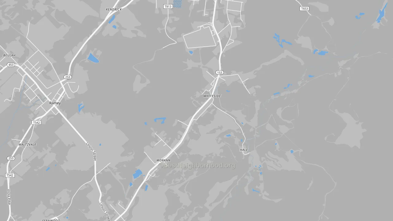 Transit Grade map of 16663, PA