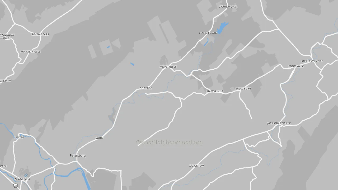Transit Grade map of 16669, PA