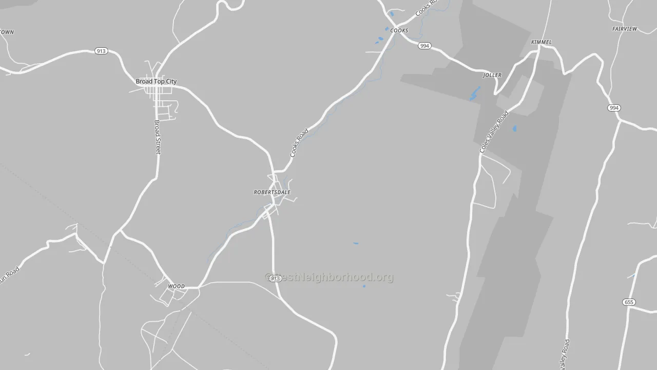 Transit Grade map of 16674, PA