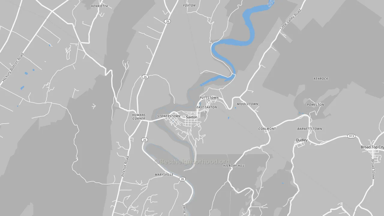 Transit Grade map of 16678, PA