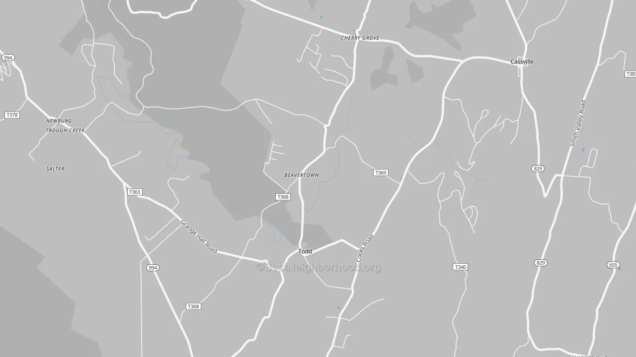 Transit Grade map of 16685, PA