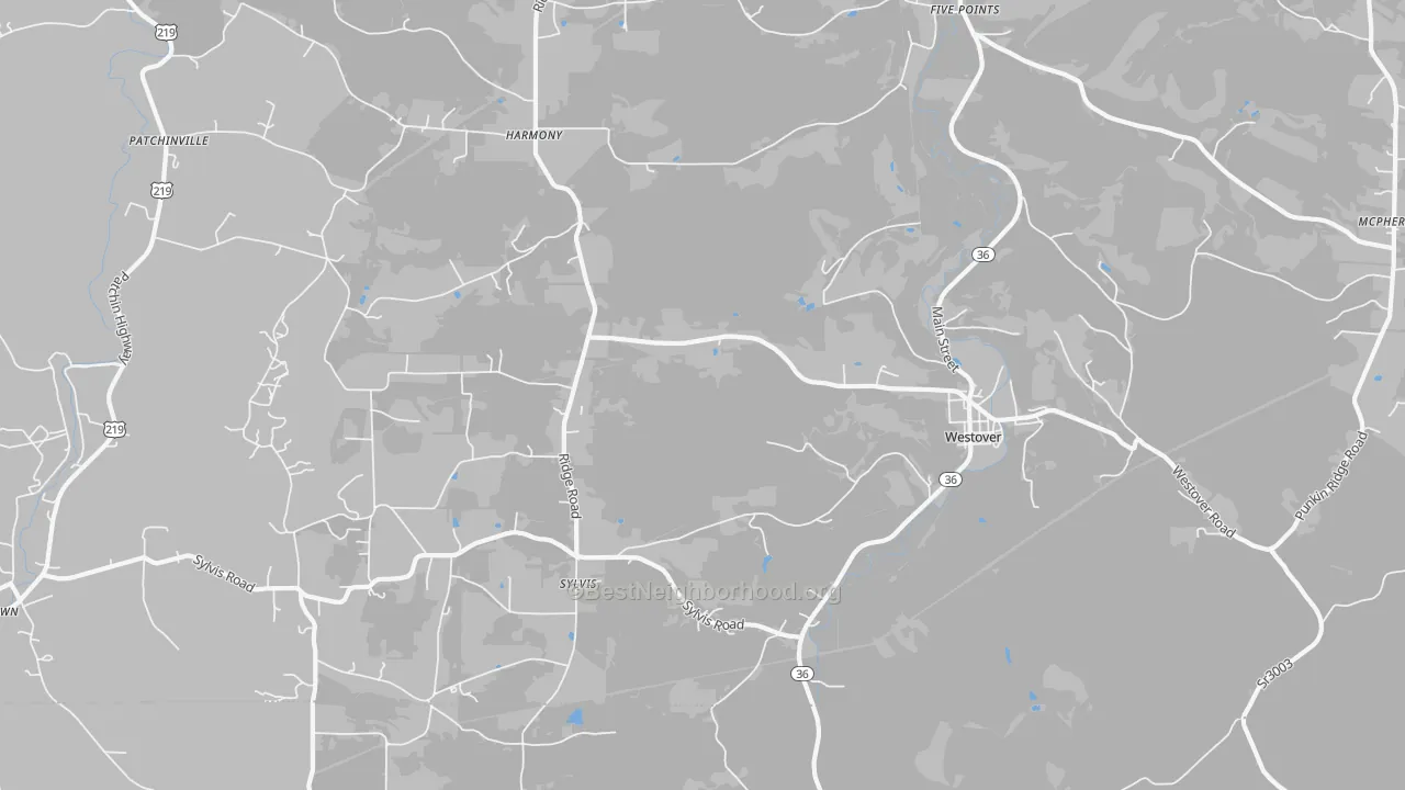 Transit Grade map of 16692, PA