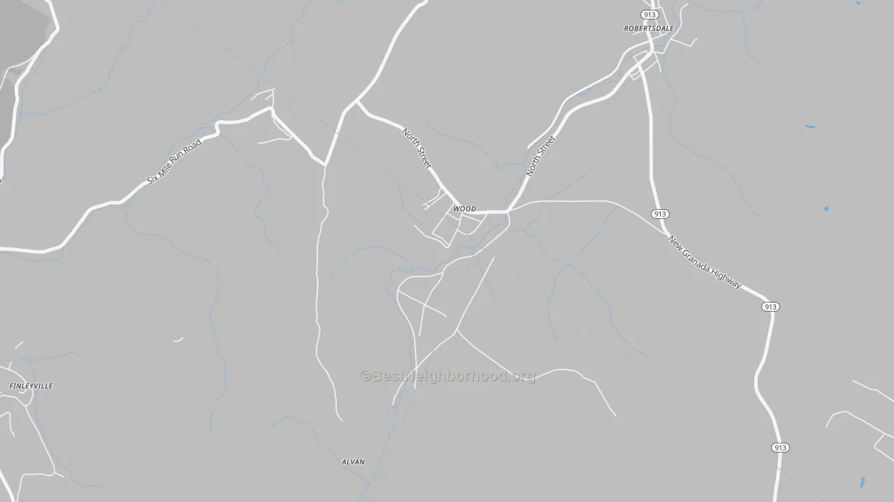 Transit Grade map of 16694, PA