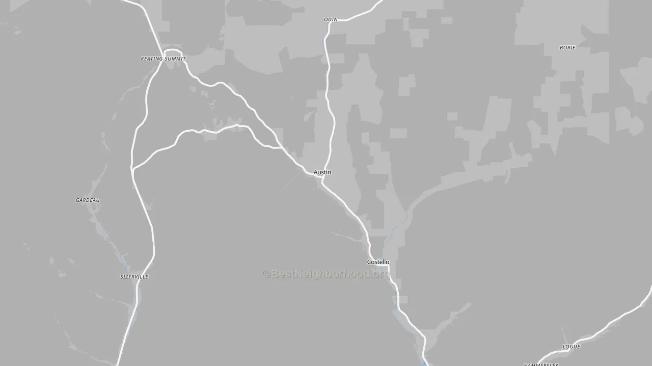 Transit Grade map of 16720, PA