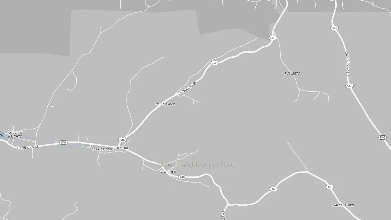 Transit Grade map of 16727, PA