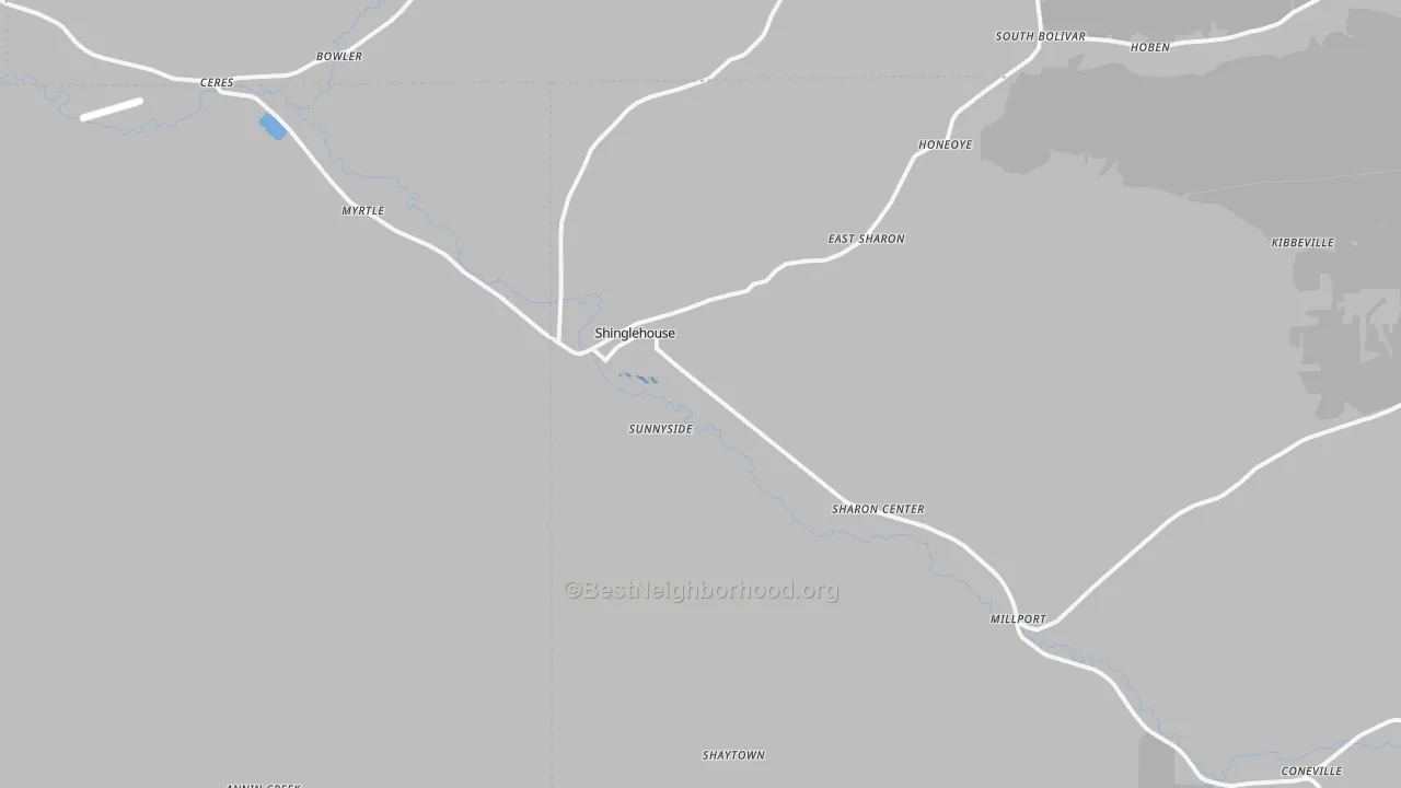 Transit Grade map of 16748, PA