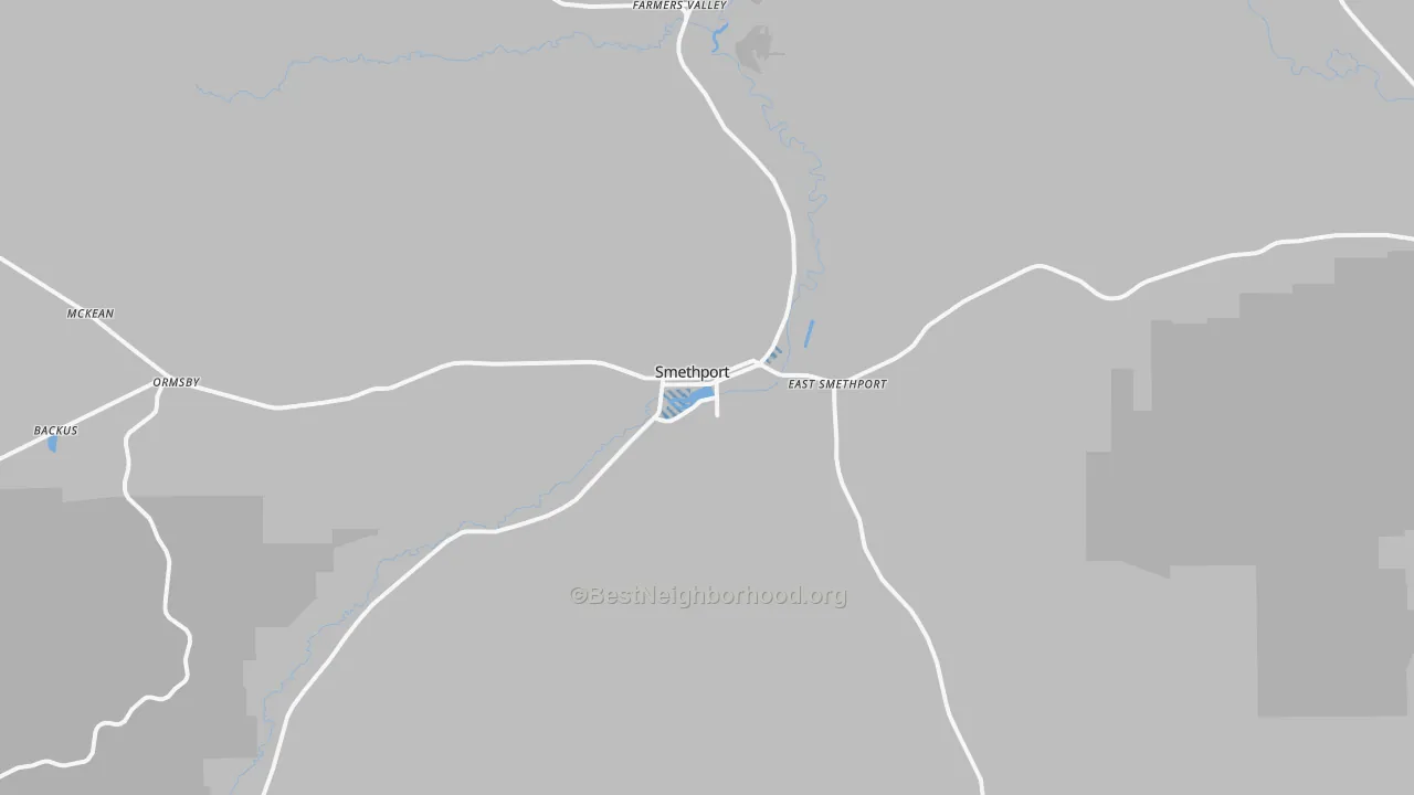 Transit Grade map of 16749, PA