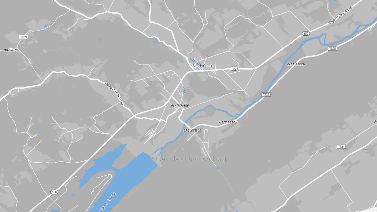 Transit Grade map of 16826, PA