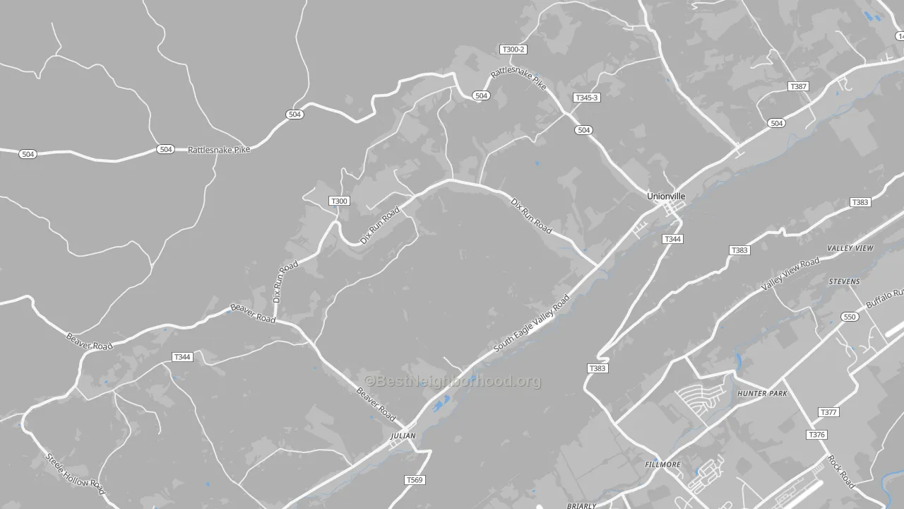 Transit Grade map of 16844, PA