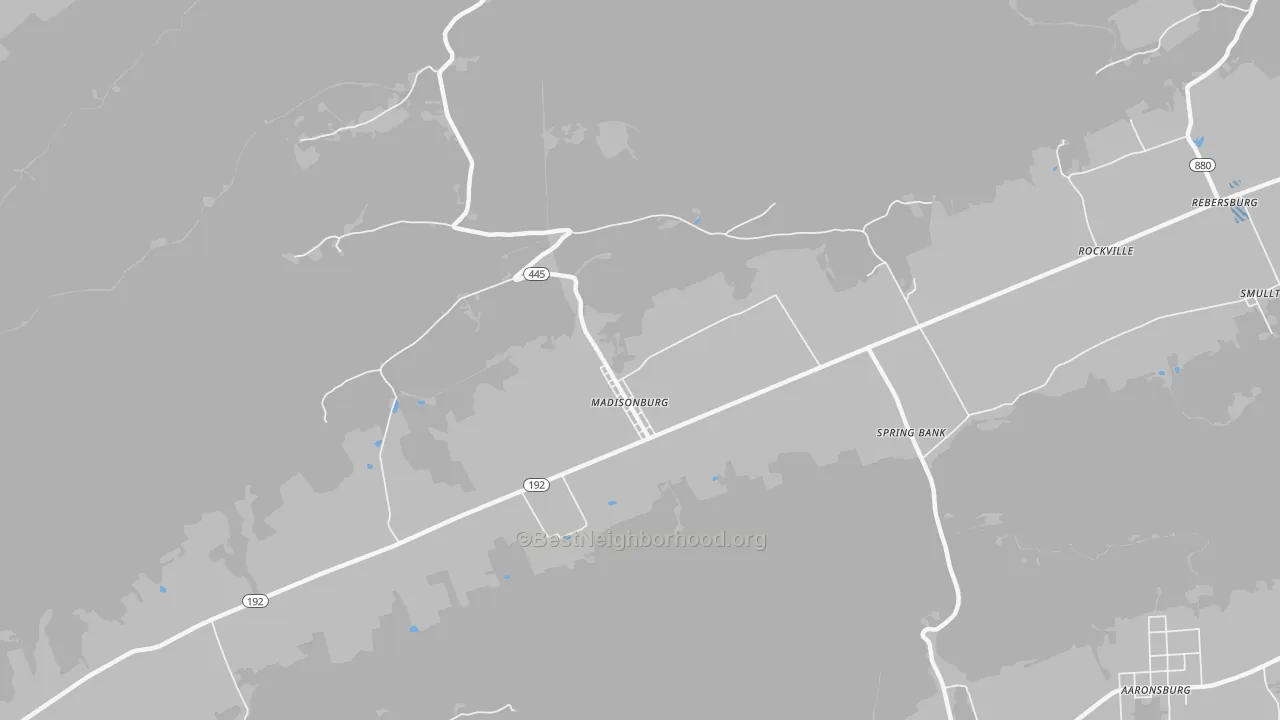 Transit Grade map of 16852, PA