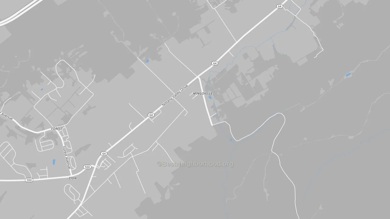 Transit Grade map of 16856, PA