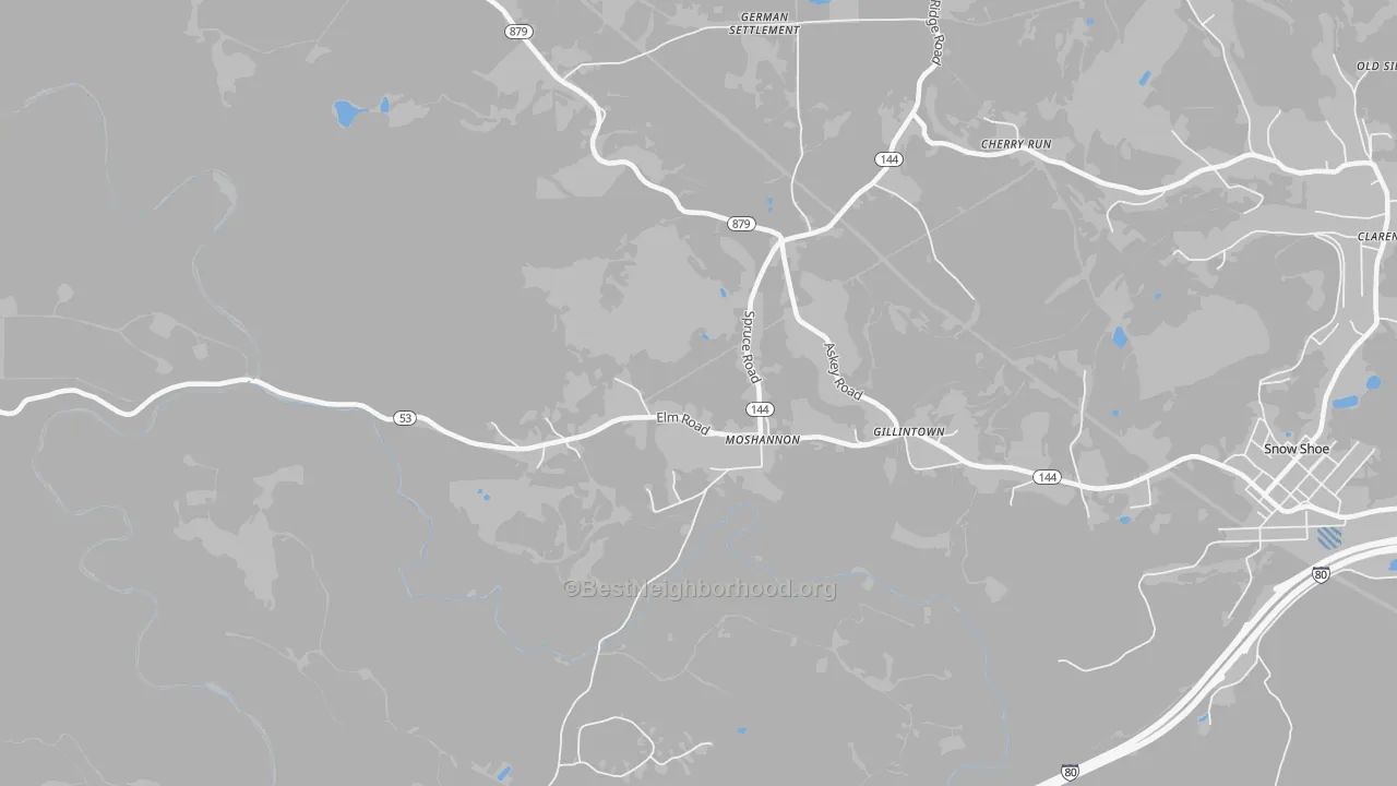 Transit Grade map of 16859, PA
