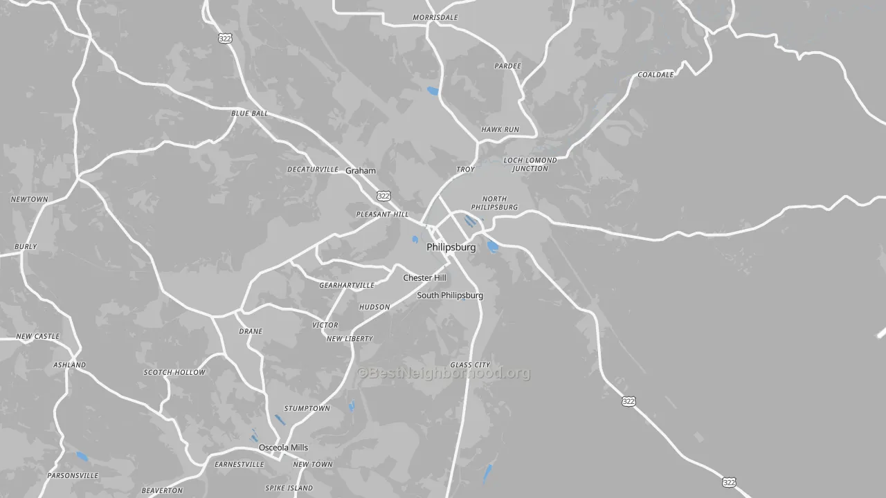 Transit Grade map of 16866, PA