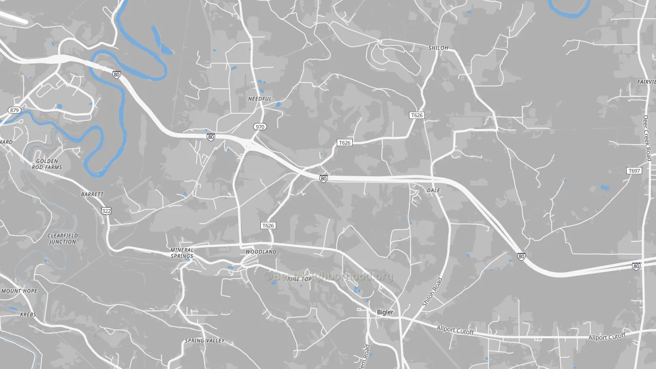 Transit Grade map of 16881, PA