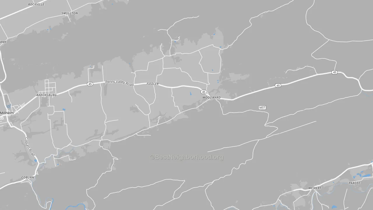 Transit Grade map of 16882, PA