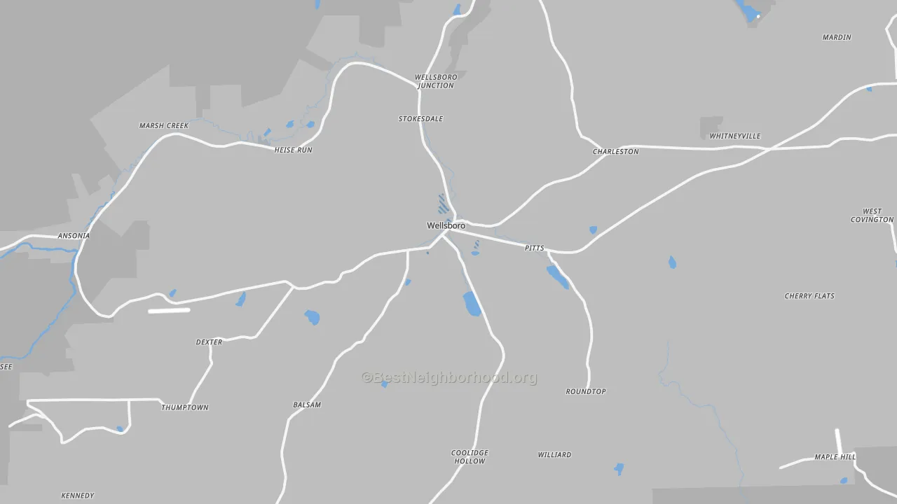 Transit Grade map of 16901, PA