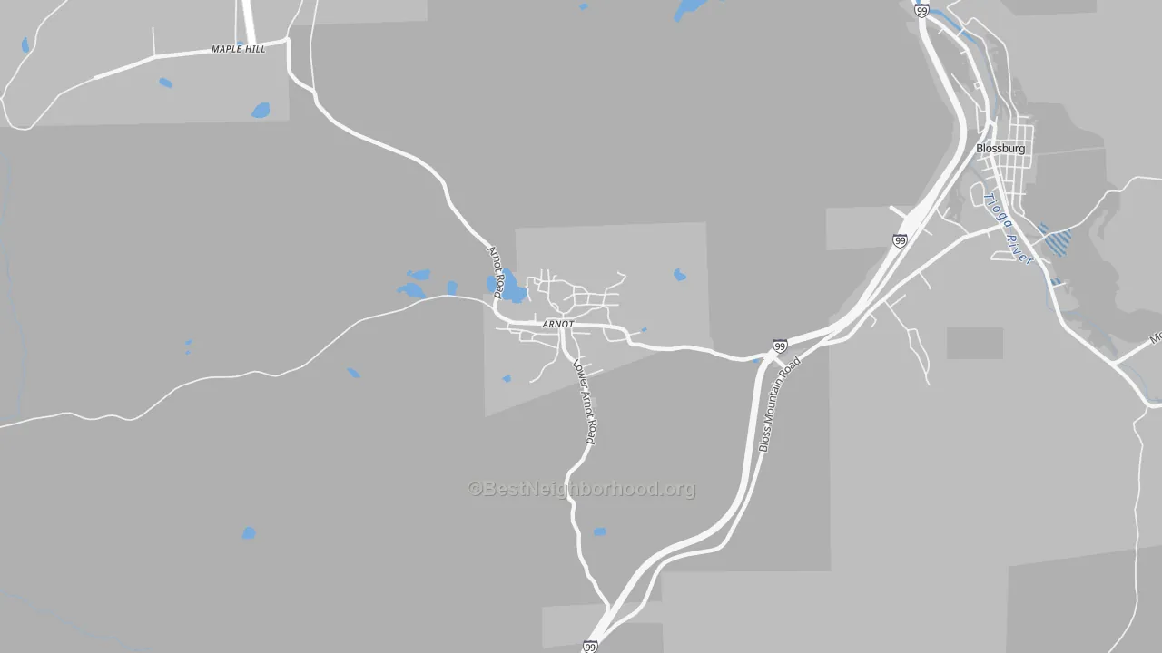 Transit Grade map of 16911, PA