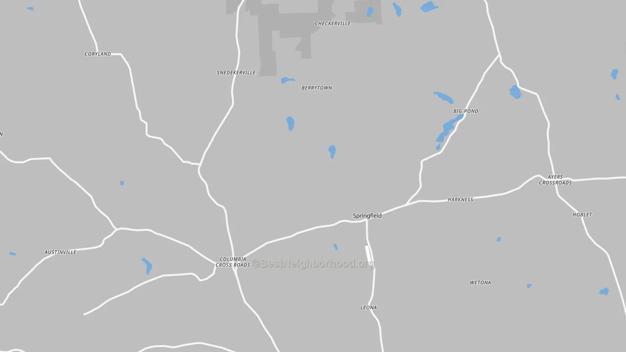 Transit Grade map of 16914, PA