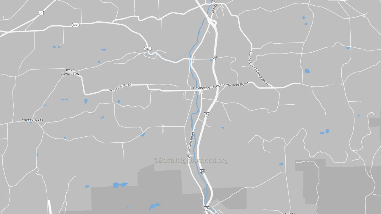 Transit Grade map of 16917, PA