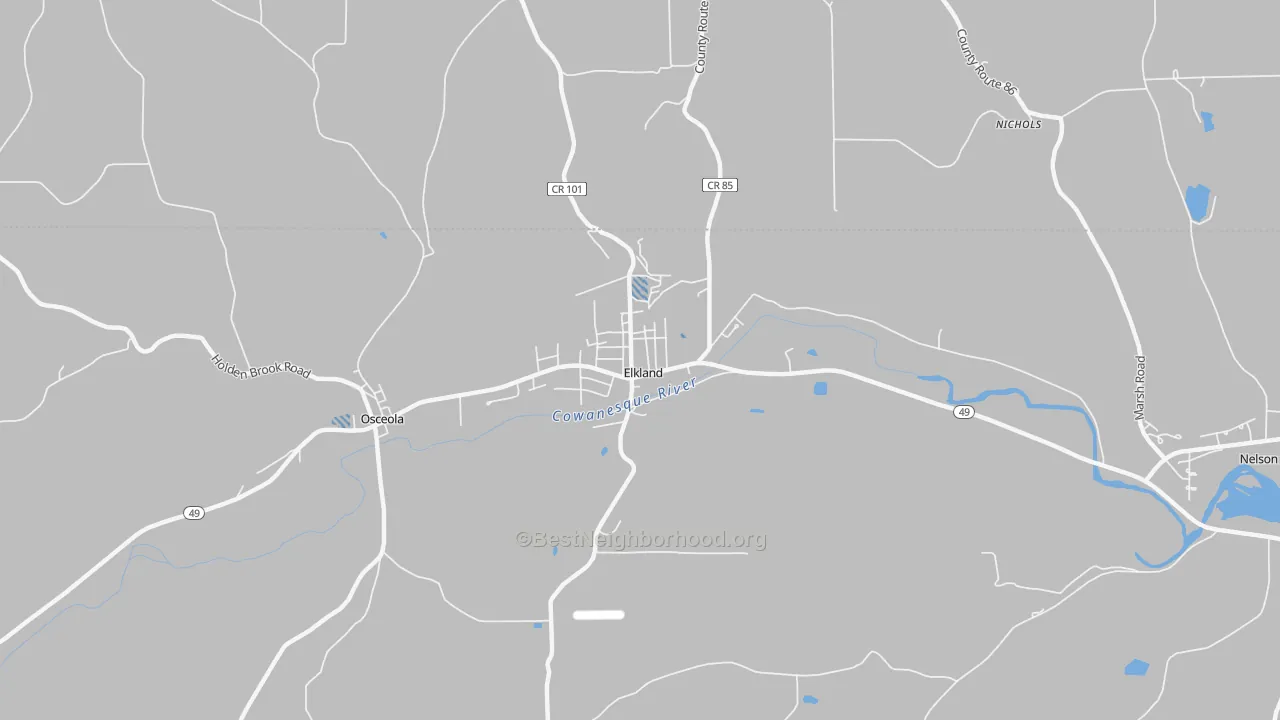Transit Grade map of 16920, PA