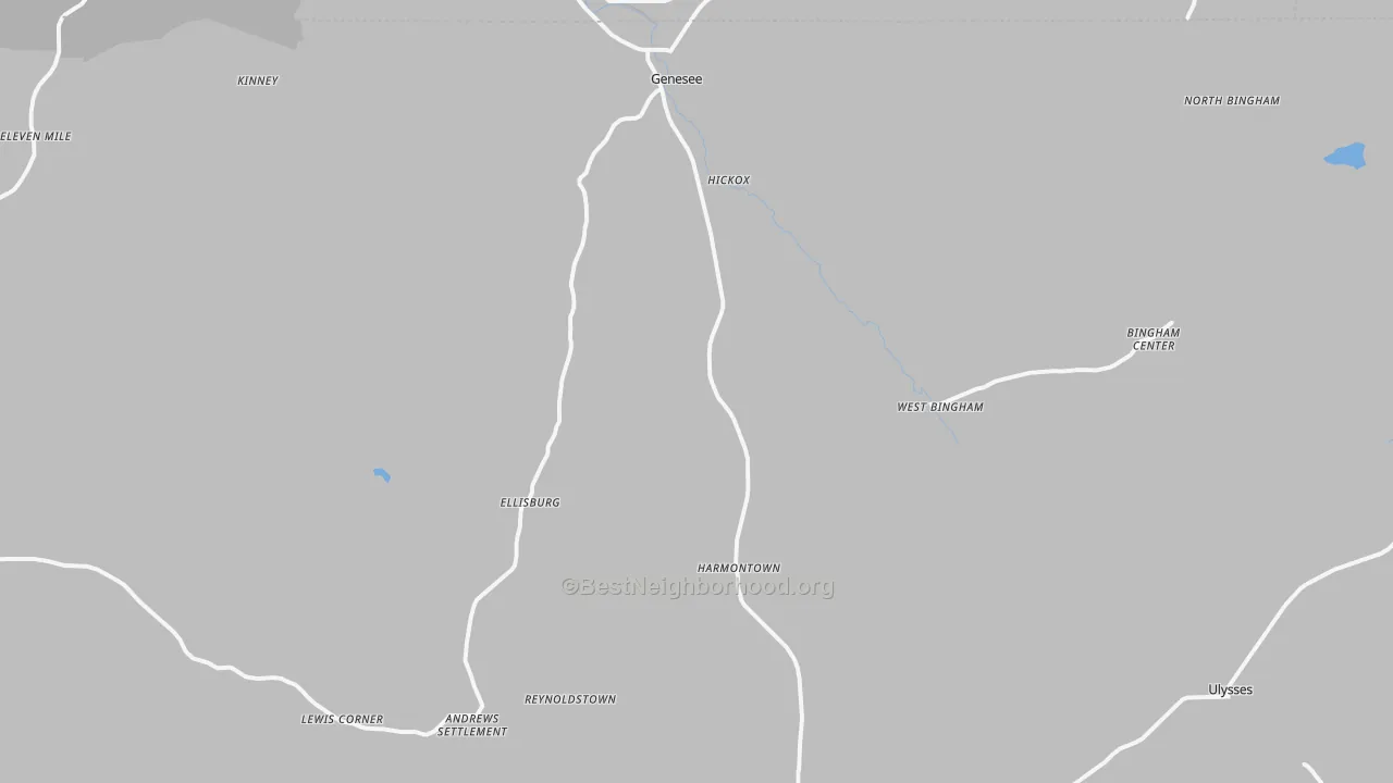 Transit Grade map of 16923, PA