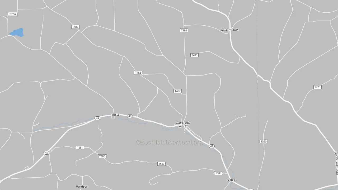 Transit Grade map of 16927, PA
