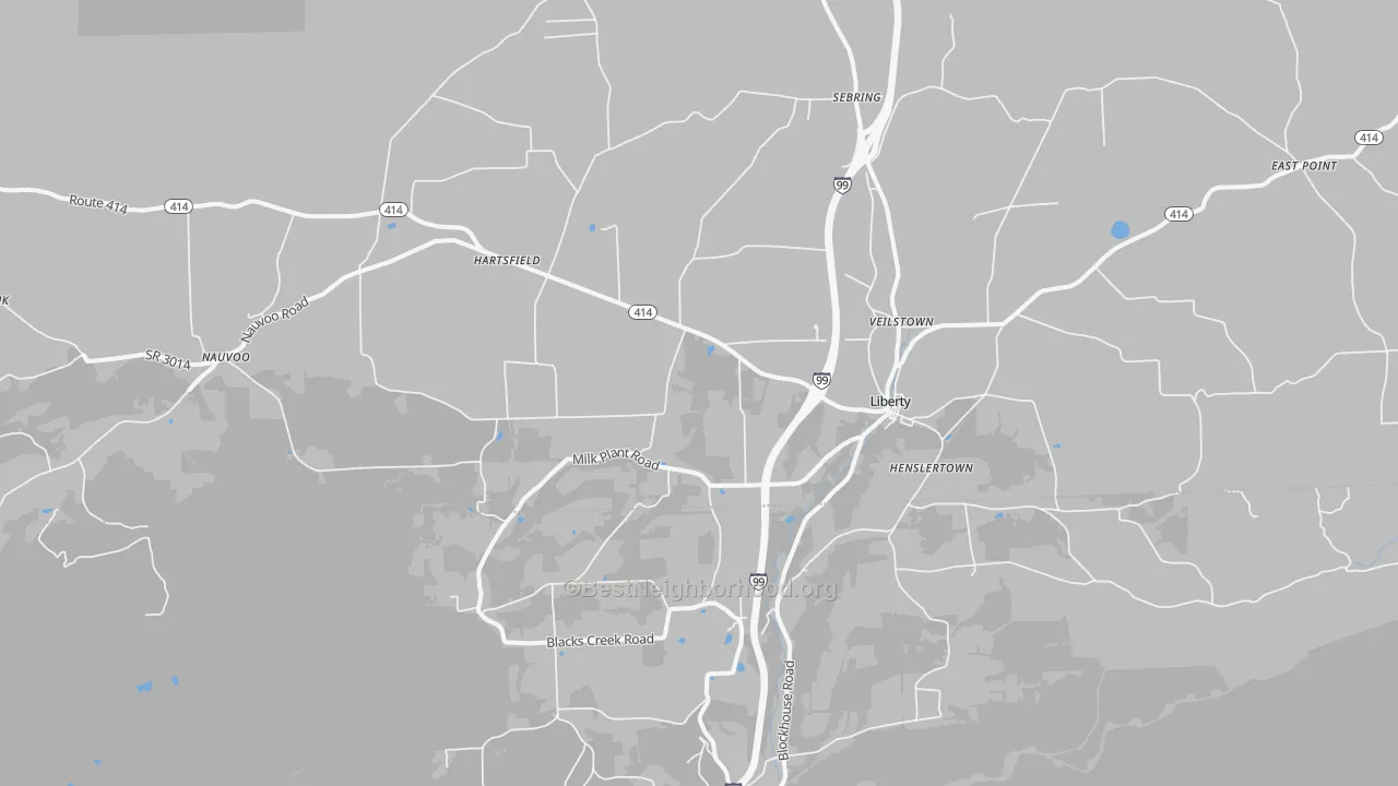 Transit Grade map of 16930, PA