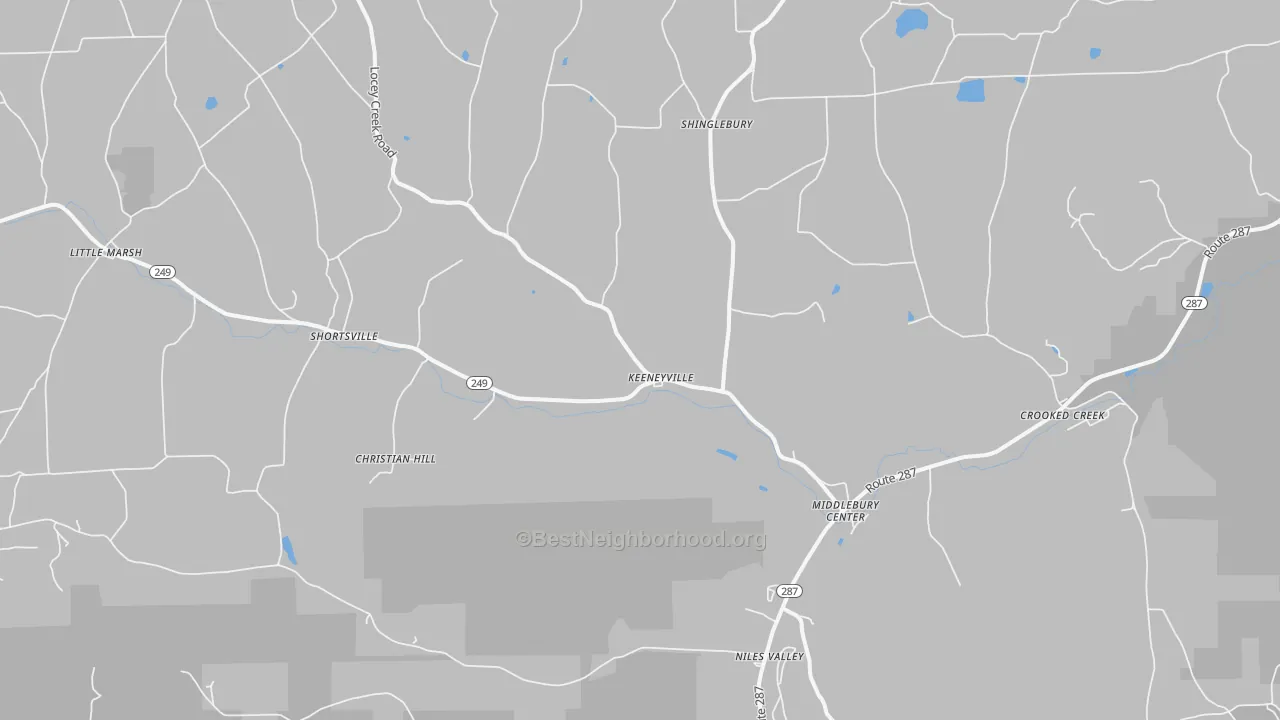 Transit Grade map of 16935, PA