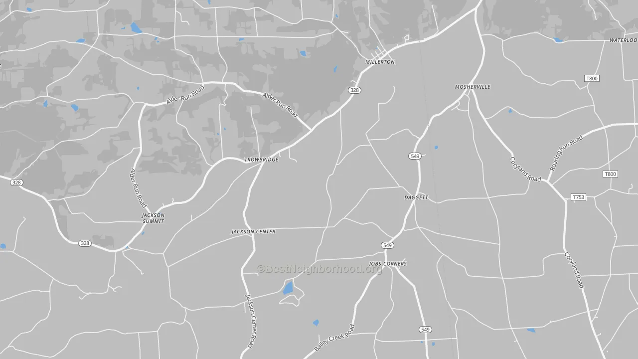Transit Grade map of 16936, PA