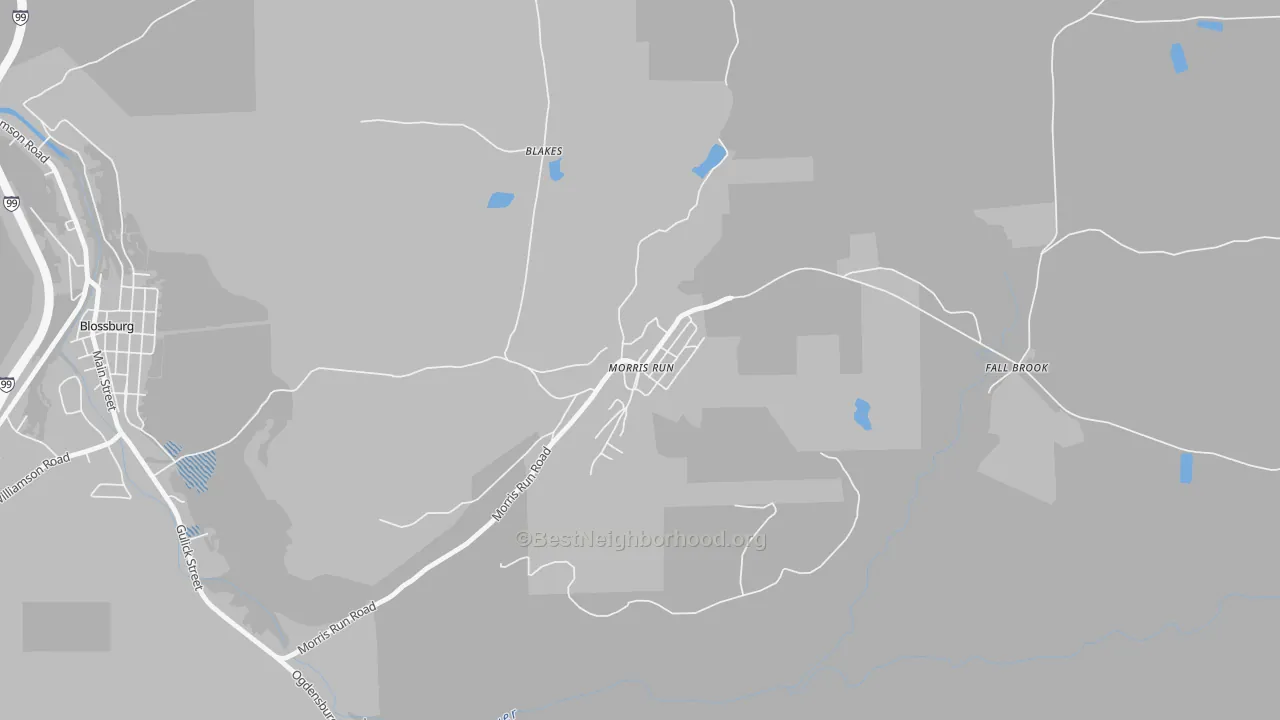 Transit Grade map of 16939, PA