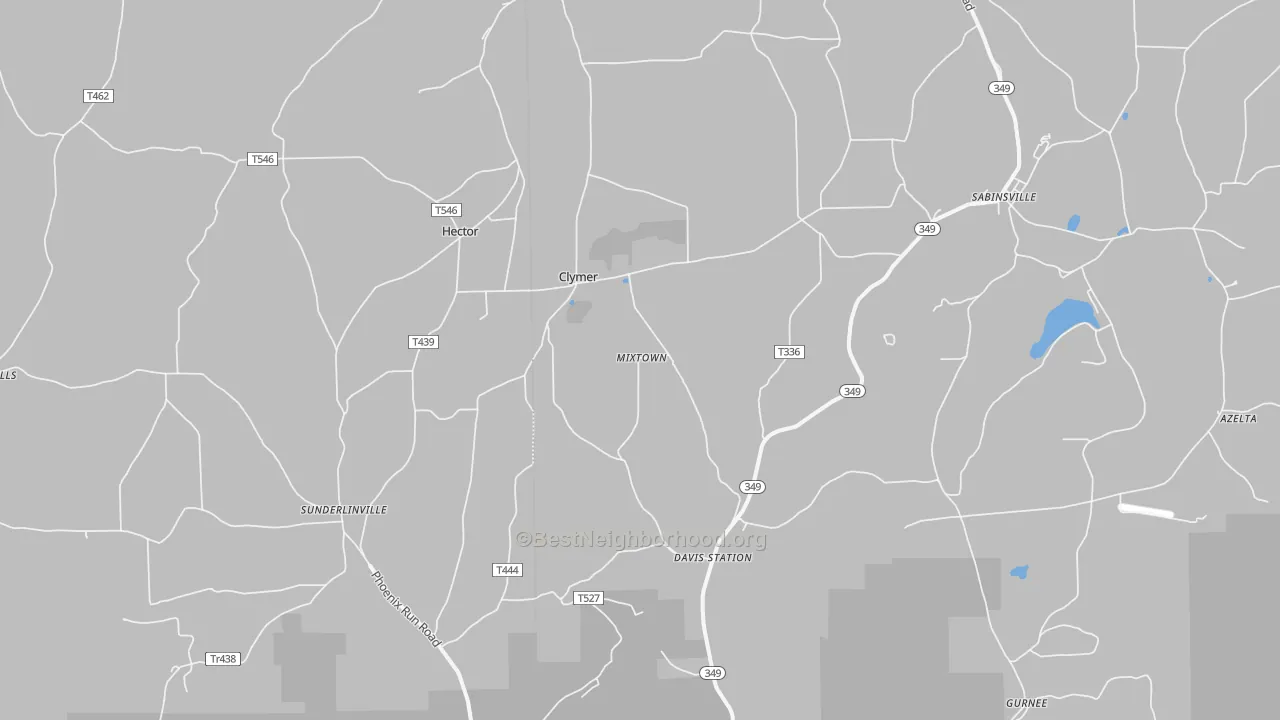 Transit Grade map of 16943, PA