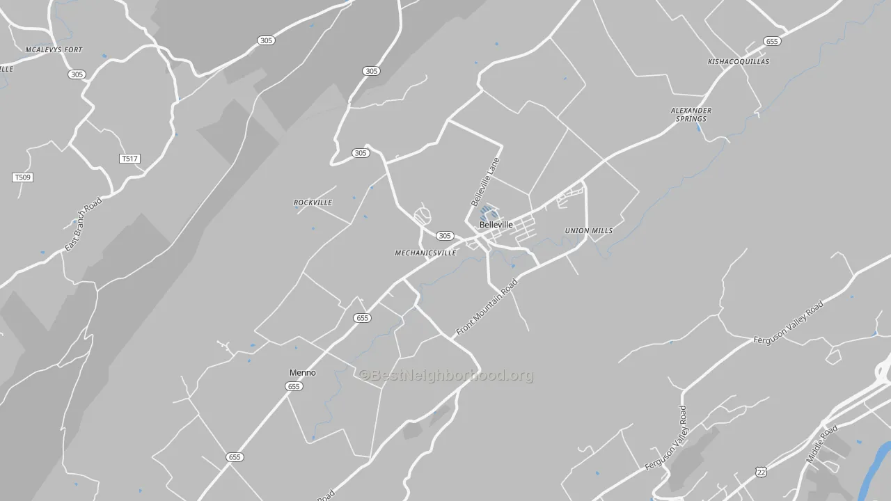 Transit Grade map of 17004, PA