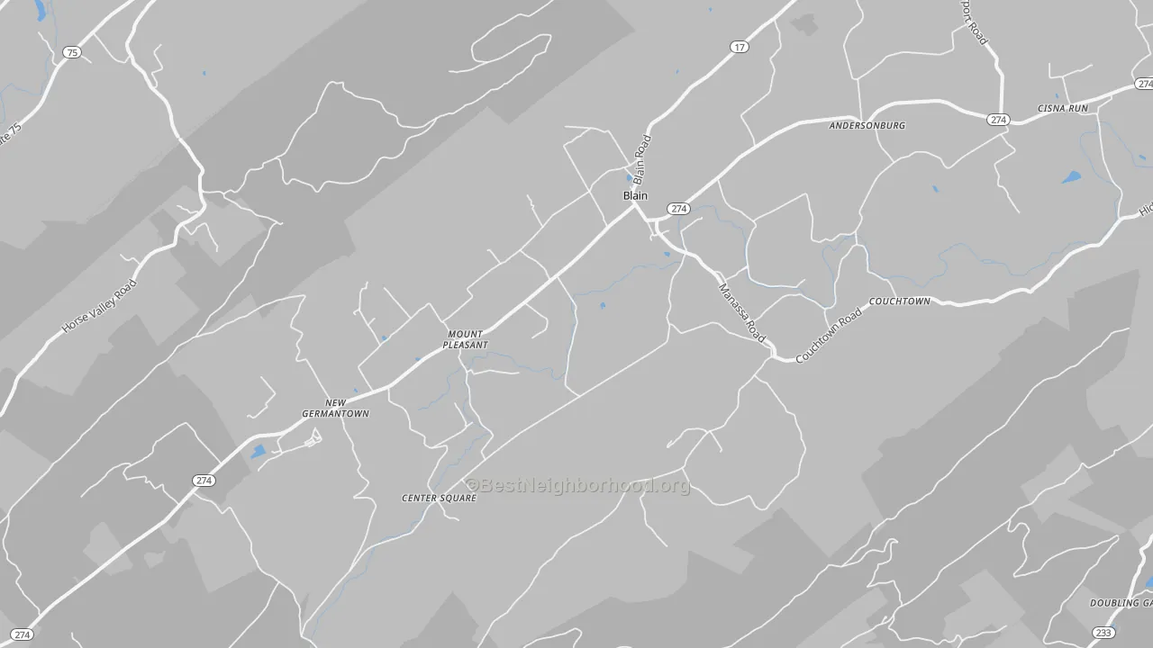 Transit Grade map of 17006, PA
