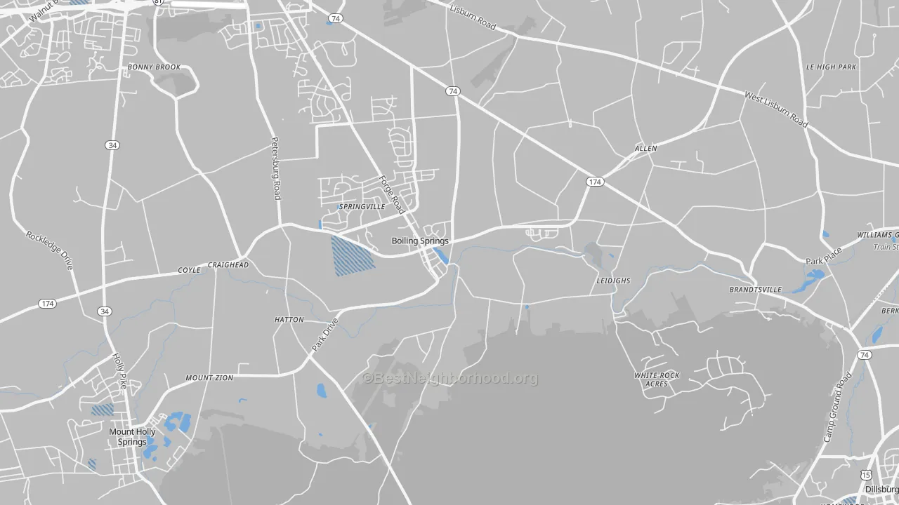 Transit Grade map of 17007, PA