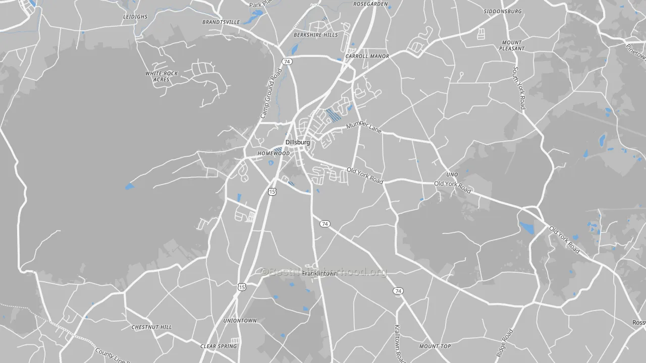 Transit Grade map of 17019, PA