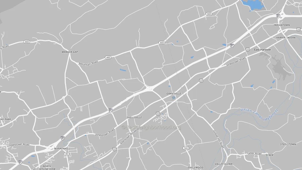 Transit Grade map of 17028, PA