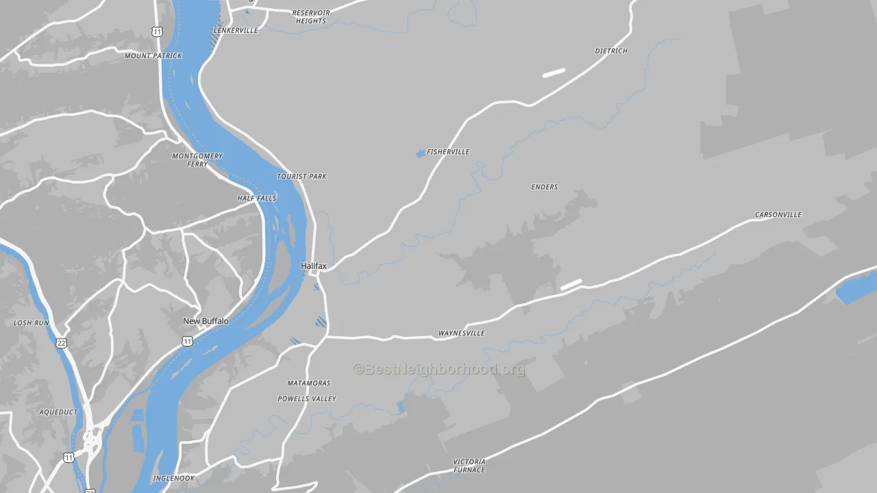 Transit Grade map of 17032, PA
