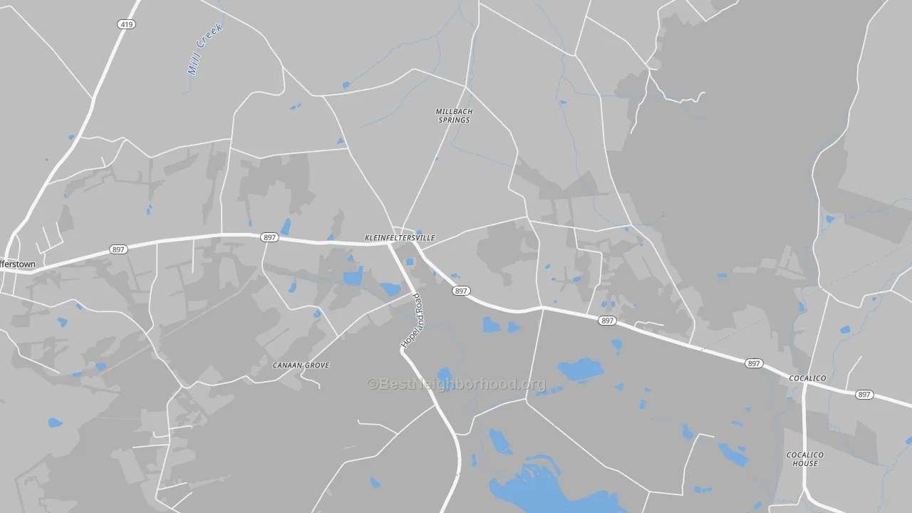 Transit Grade map of 17039, PA