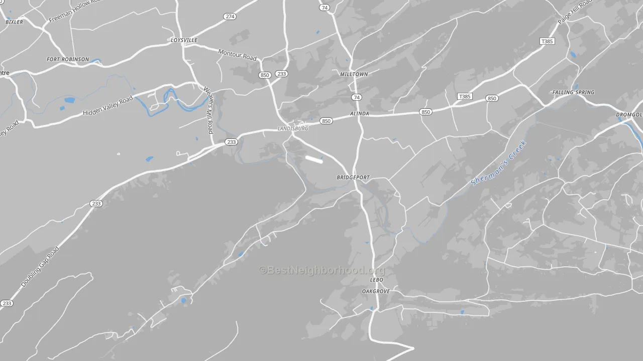 Transit Grade map of 17040, PA
