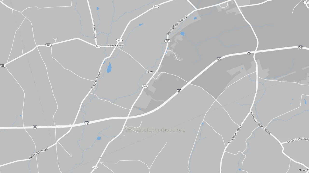 Transit Grade map of 17041, PA