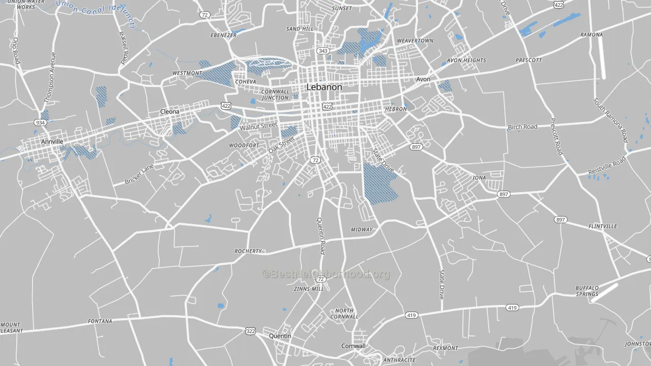 Transit Grade map of 17042, PA