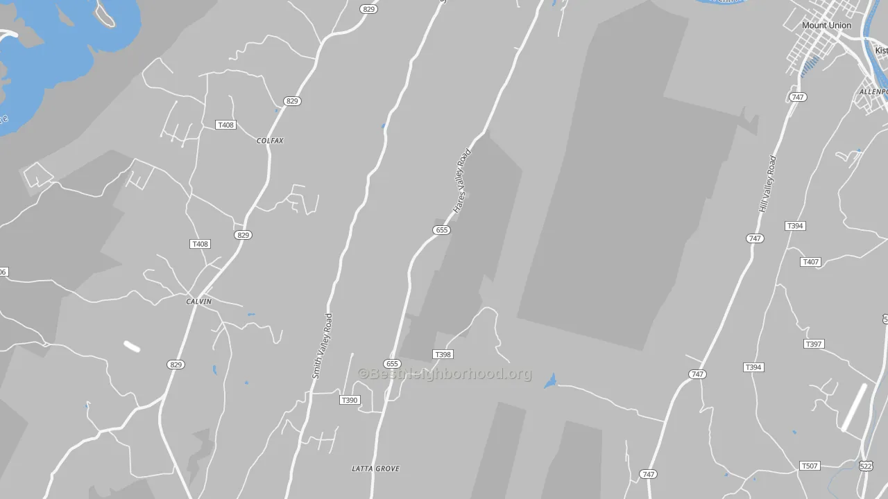 Transit Grade map of 17052, PA