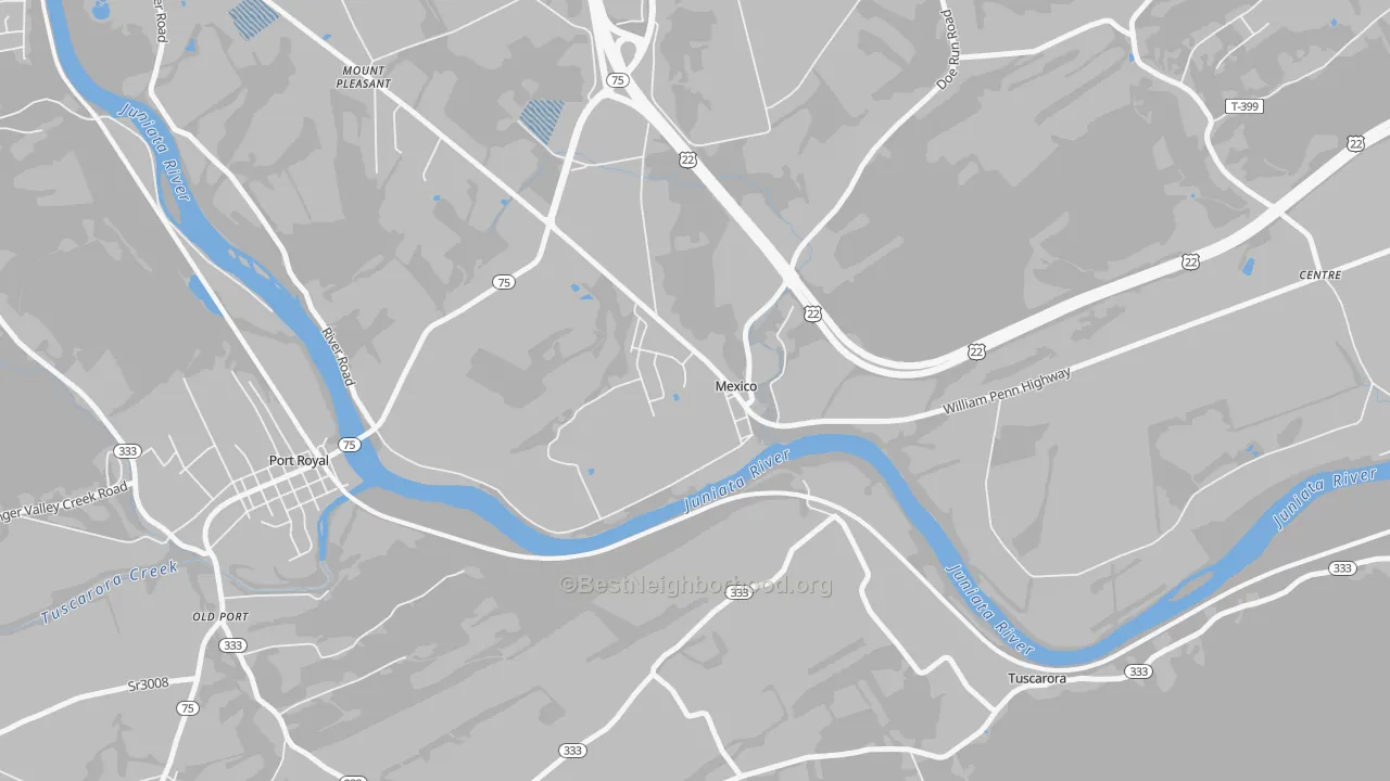 Transit Grade map of 17056, PA