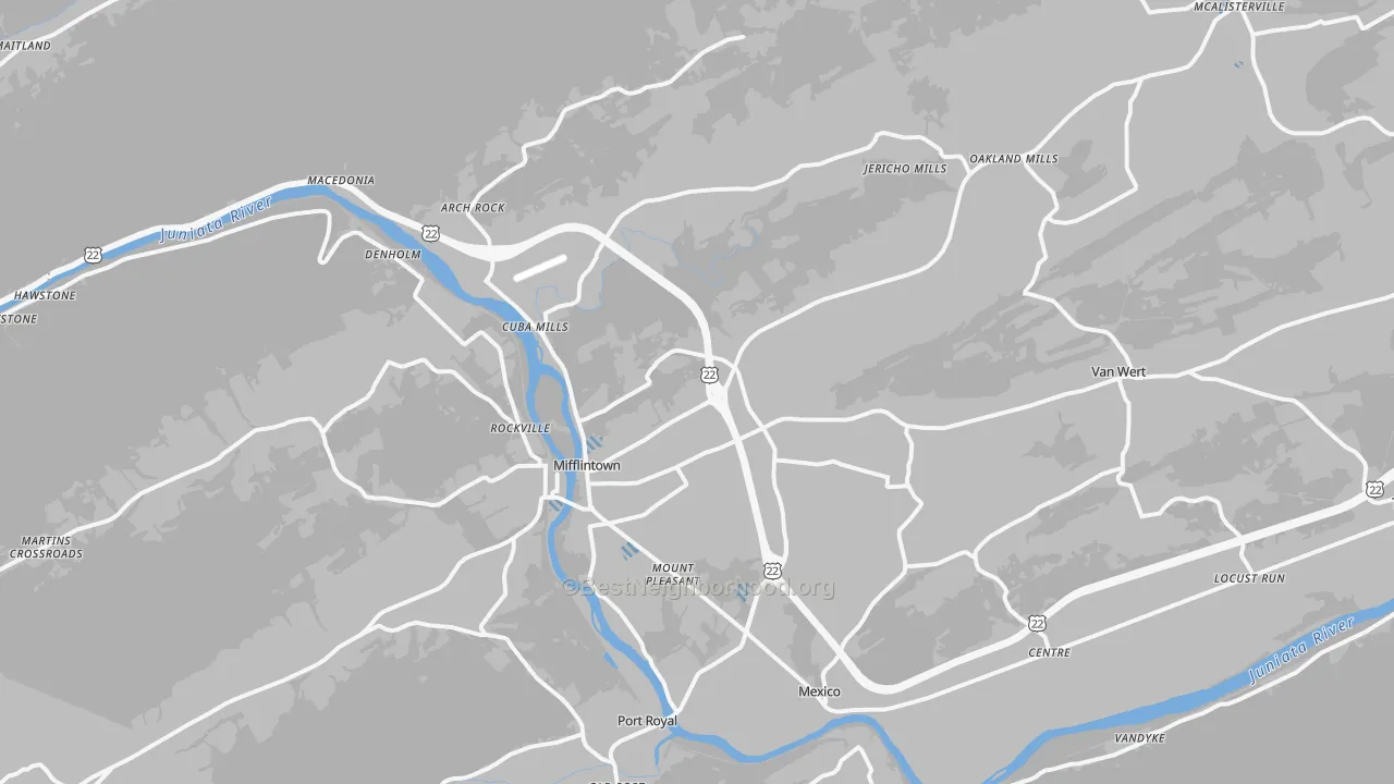 Transit Grade map of 17059, PA