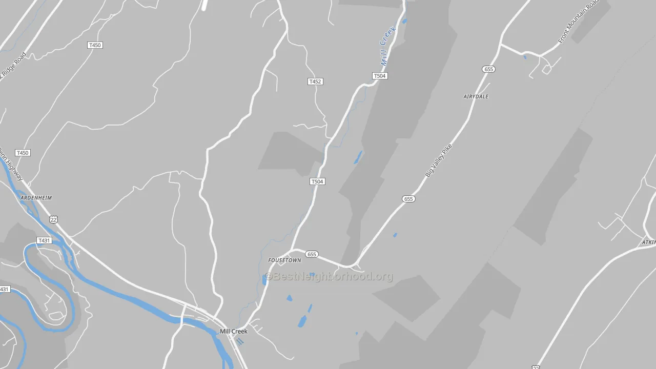 Transit Grade map of 17060, PA