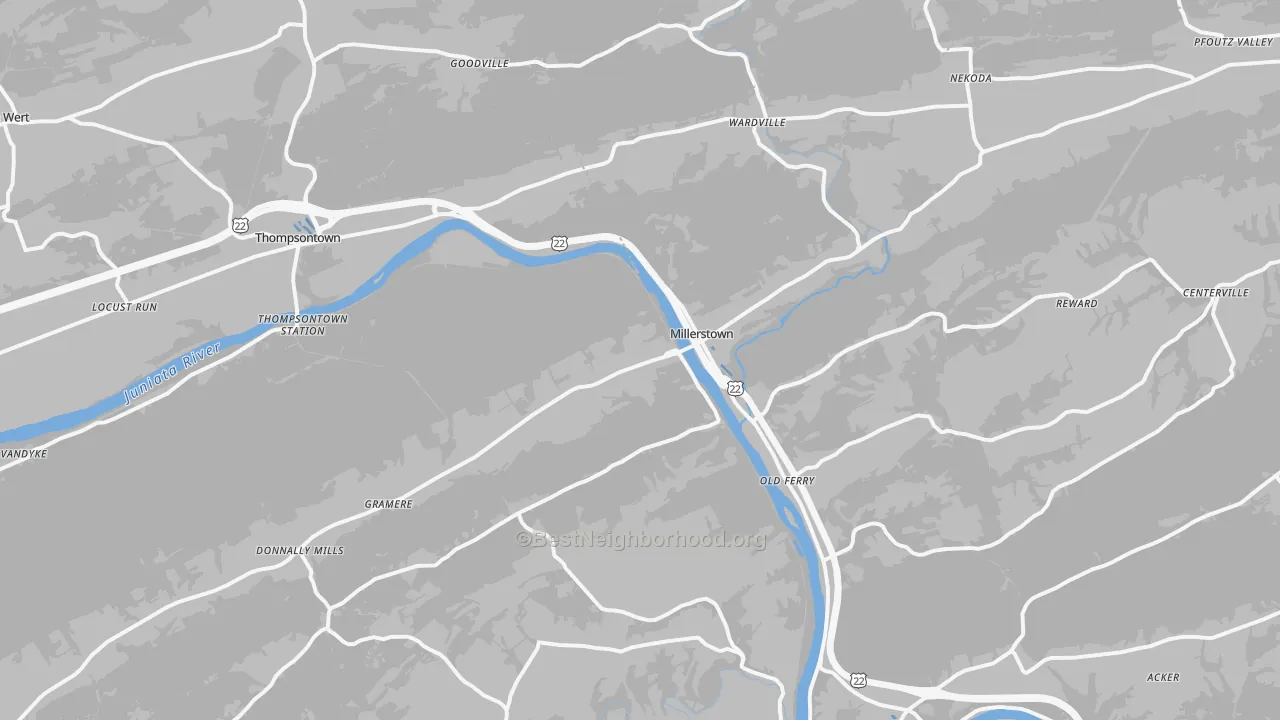 Transit Grade map of 17062, PA